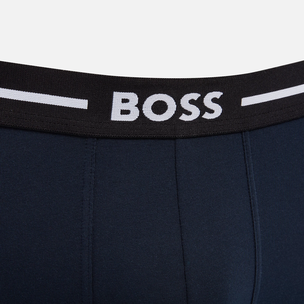 Boss Bodywear Three-Pack Bold Stretch-Cotton Boxer Trunks - S